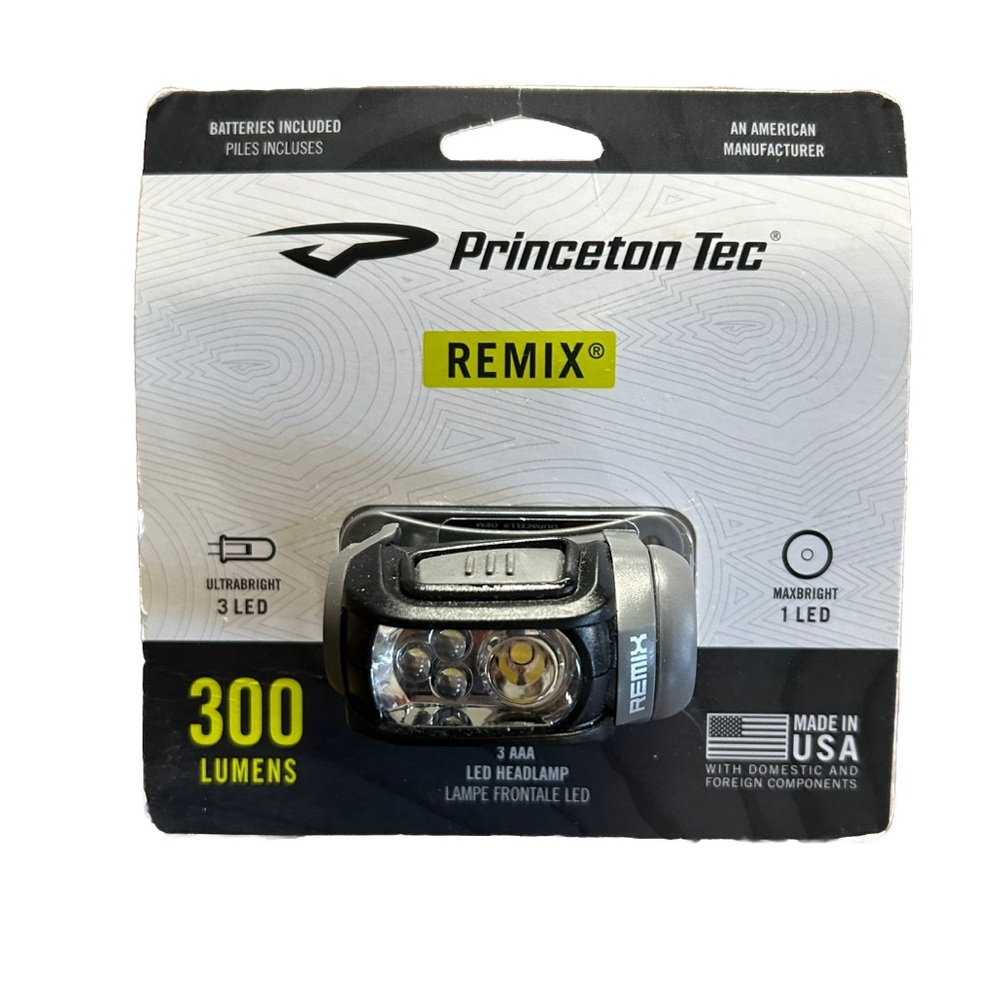Princeton Tec Remix 300 Lumens LED Headlamp BATTERIES INCLUDED -BRAND NEW